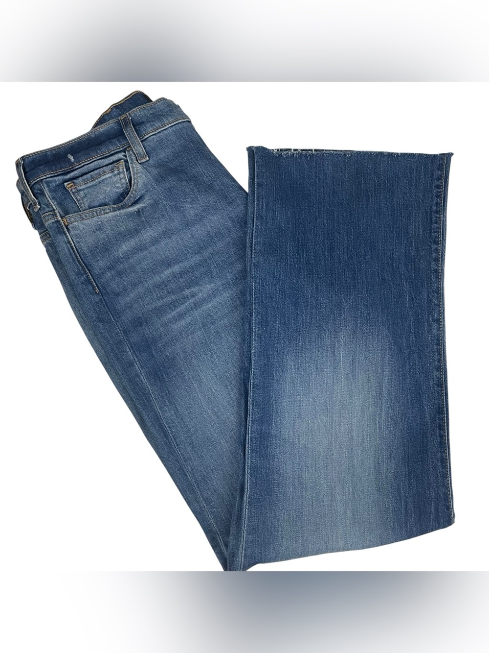 7 For All Mankind Jeans Easy Boot Garden Party 32 Organic Cotton Stretch - Picture 13 of 14